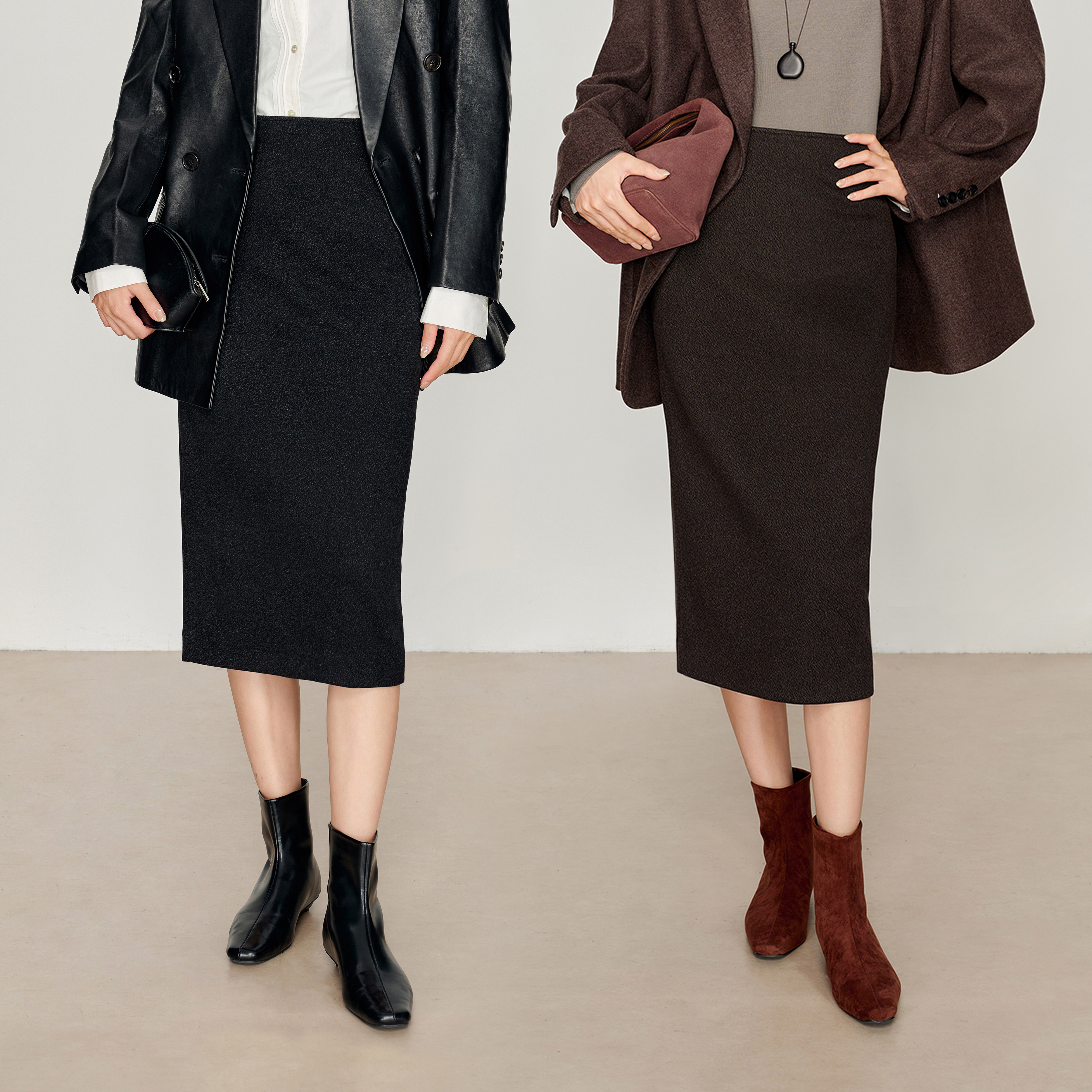 【静奢通勤】璀璨颗粒 可机洗精纺羊毛铅笔裙女毛呢包臀裙7002,女装/女士精品,半身裙,淘宝优惠券,粉丝福利购,淘宝优惠卷