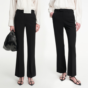 气质微喇 女职业直筒西裤 干练&随性 裤 1198 九分微喇西装