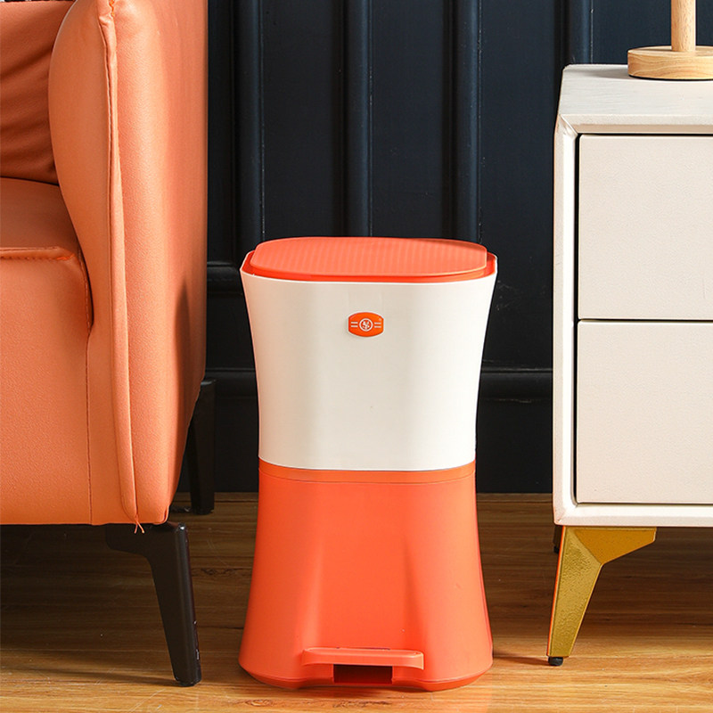 脚踩垃圾桶家用客厅厨房卧室厕所带盖静音长筒夹缝9升大号收纳桶