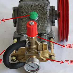 精选上海黑猫55/58型商用洗车机泵头超高压清洗机机头水泵铜总成