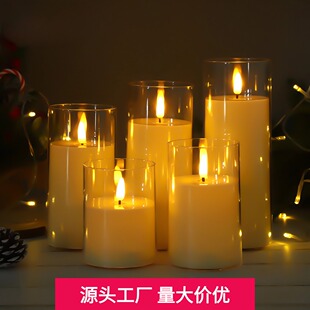 led电子蜡烛灯摇摆仿真蜡烛灯KTV酒吧装饰婚庆用品户外露营装饰灯