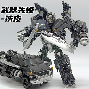 变形玩具铁皮金刚百微开路先锋儿童男孩汽车机器人合金版模型礼物
