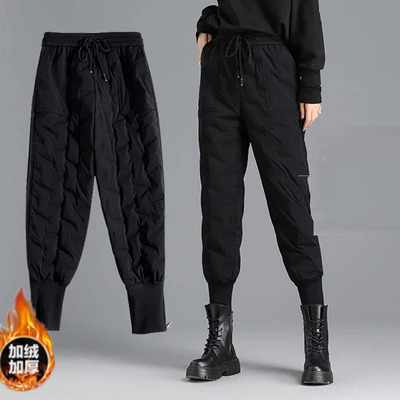 Pants elastic waist casual pants windbreaker高腰休闲裤运动裤