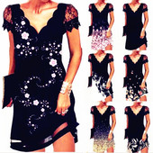 Dresses Sexy Big Large Casual Lace Boho Elegant Summer Party