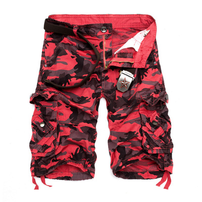 Men's cool summer camouflage shorts男子五分夏迷彩短裤工装裤