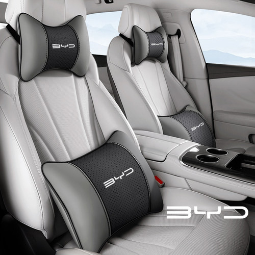 新款汽车头枕腰靠垫车用比亚迪秦PLUS宋Pro唐MAX汉S7S6护颈枕抱枕