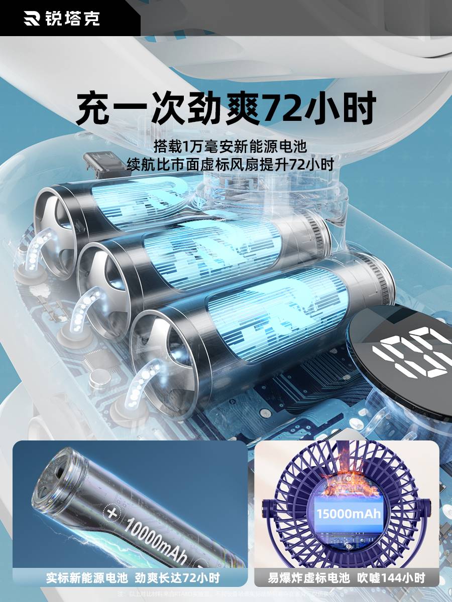 超静音台式夹扇桌面夹式迷你学生宿舍床上小风扇床头小型电风扇