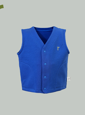 ArborTree 100%有机棉宝宝春秋款背心夹克马甲 A类标准柔软保暖