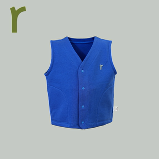 ArborTree 100%有机棉宝宝春秋款背心夹克马甲 A类标准柔软保暖