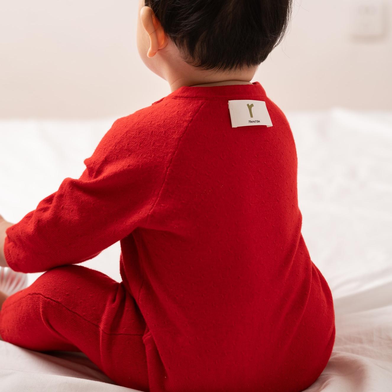 有机棉羊绒肩开连体衣ArborTree