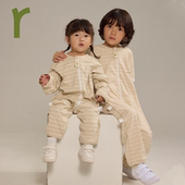 子可拆卸一衣两穿 分腿睡袋袖 ArborTree 100%天然五彩有机棉四季