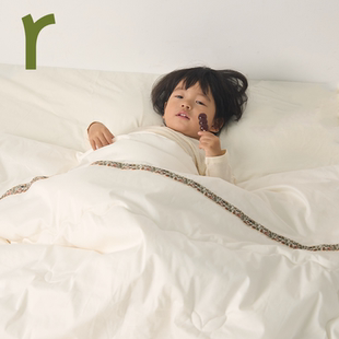 ArborTree 天然取材做的宝宝有机棉贡缎蚕丝被 保暖亲肤儿童被子