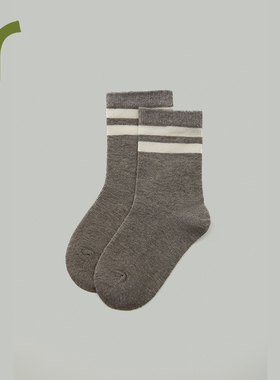 ArborTree 儿童有机棉条纹（橡筋除外）长袜袜子(1-3岁）吸湿排汗