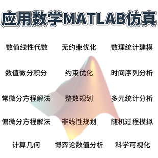 应用数学专业课题辅导大神团队MATLAB数值计算建模仿真统计均可