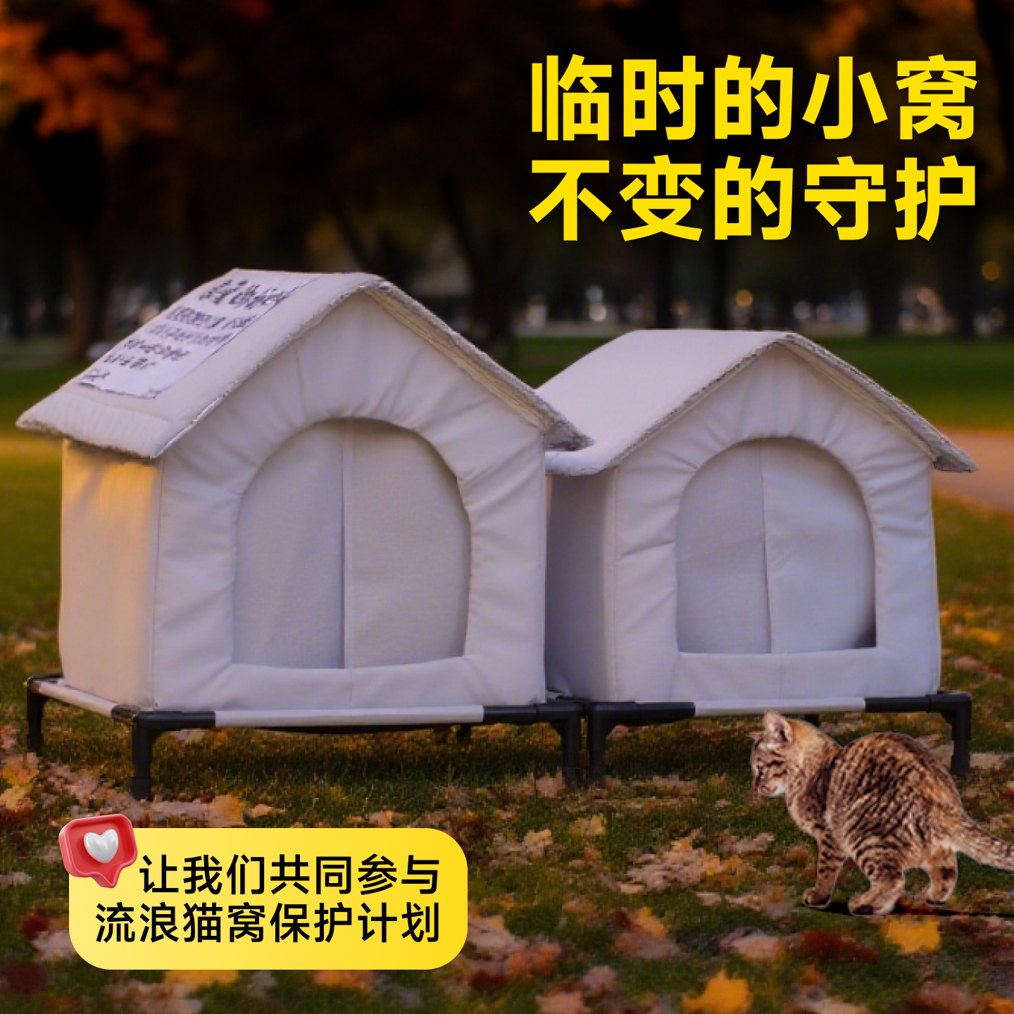 流浪猫窝户外防雨保暖