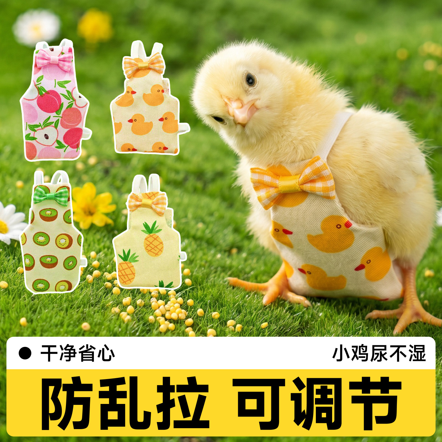 小鸡尿不湿纸尿裤粪兜屎兜一次性屁兜专用屁股兜拉屎神器小鸟衣服