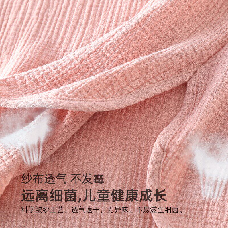 速干儿童浴巾斗篷浴袍可穿式专用大童2024新款全棉游泳纱布男女孩