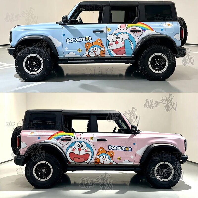 适用于福特烈马哆啦A梦卡通动漫车贴坦克300牧马人BJ40机器猫装饰