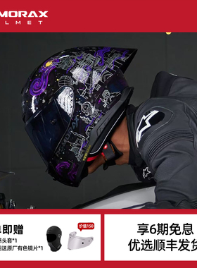 摩雷士R50SPRO头盔摩托车全盔男女通用木南机车百花齐放蝴蝶结