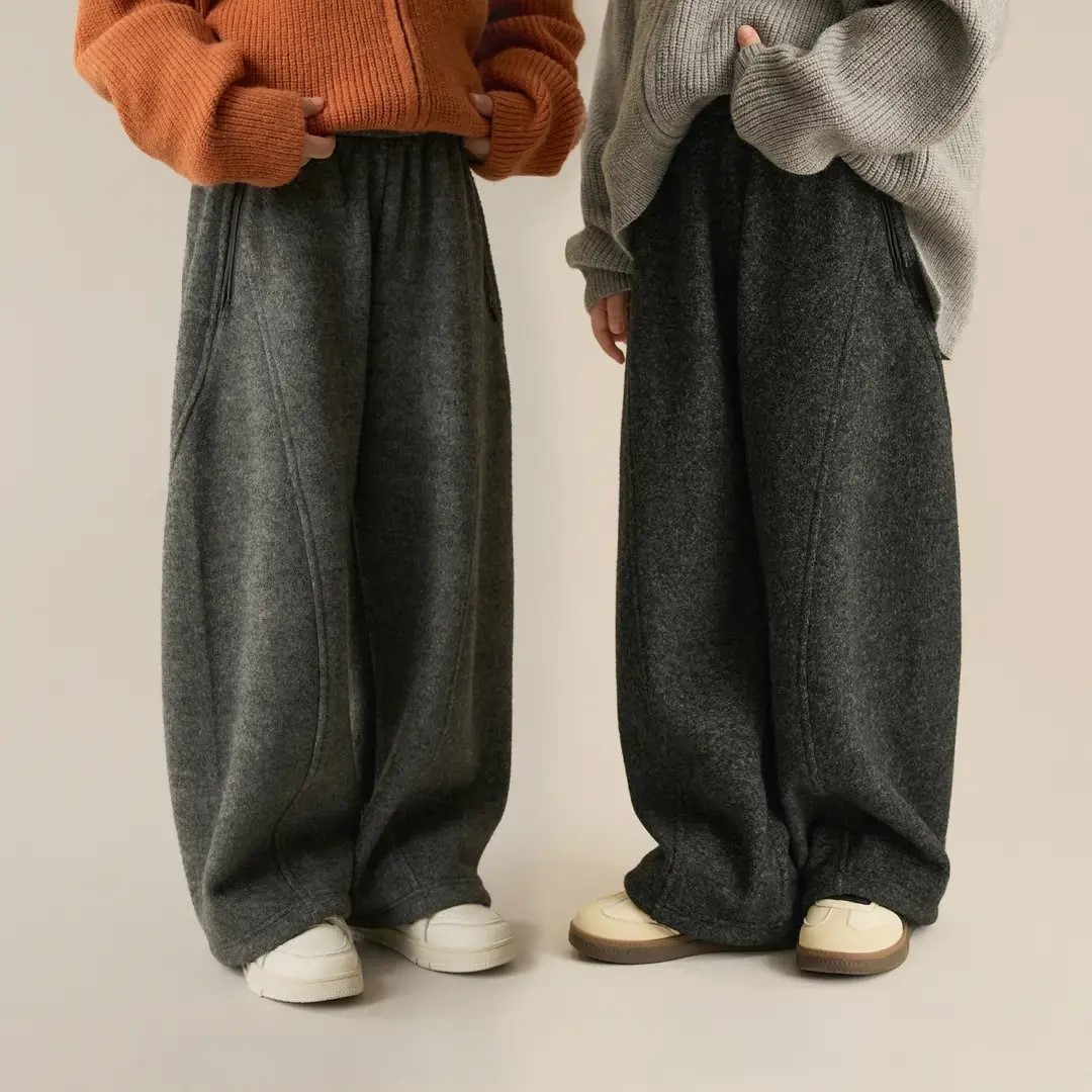 女童裤子2025新款秋冬休闲裤加绒