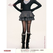Liilou 双层蓬蓬蛋糕A字短半裙 35羊毛混纺 Geek chic