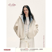 Liilou 羊羔毛两面穿连帽宽松休闲厚外套 软糯保暖 26ss Snowcore