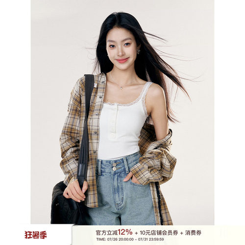 自带胸垫Liilou修身蕾丝花边