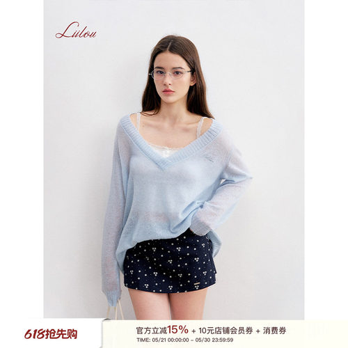 碎花图案A摆拉链开衩裙裤