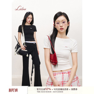 fit clean 天丝棉 蕾丝花边插肩半袖 陈都灵同款 短袖 Liilou