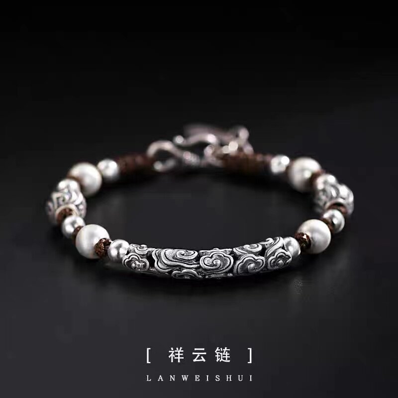 高级串珠其他镀银复古其他情侣