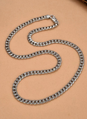 新款好意头卷草纹船锚项链复古朋