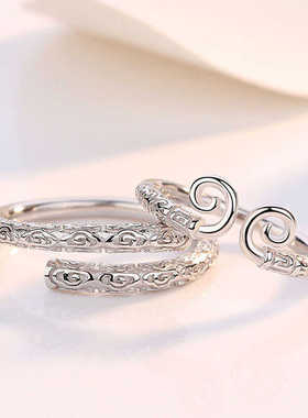 新款情侣戒指一对金箍棒紧箍咒一生所爱可调节礼物