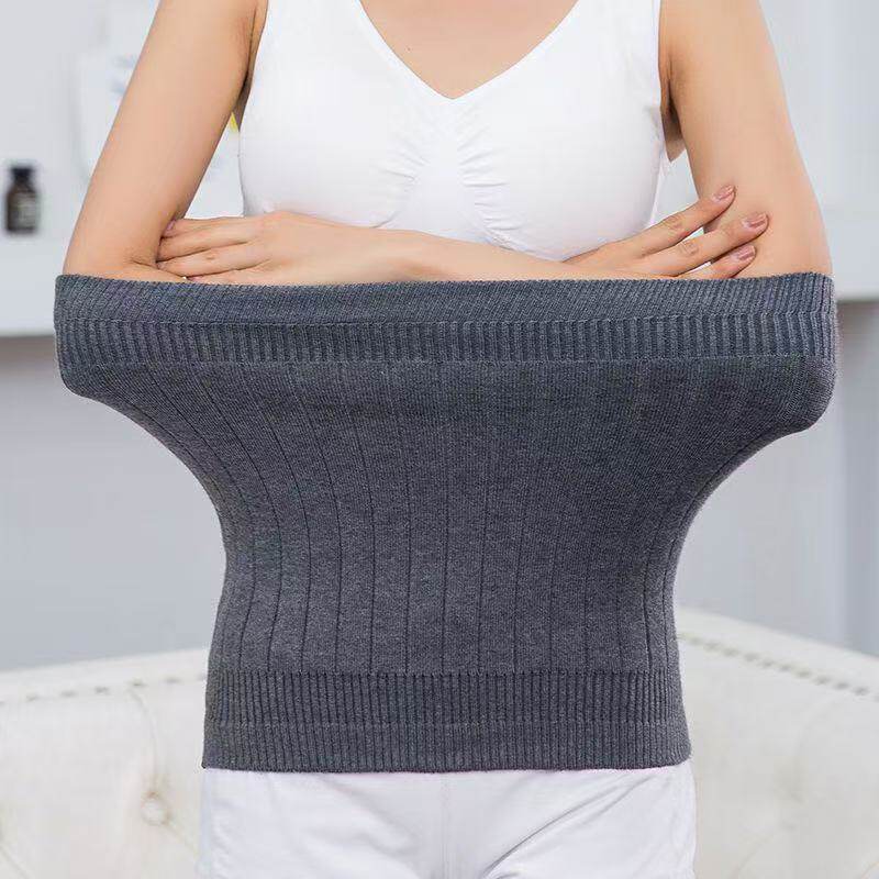 秋冬保暖针织护腰带大人围肚子护胃防寒男女款柔软亲肤高弹性护腰