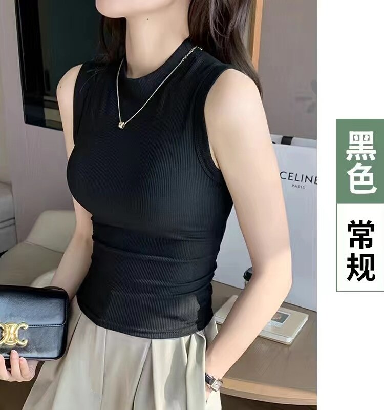 性感辣妹圆领吊带背心女夏外穿