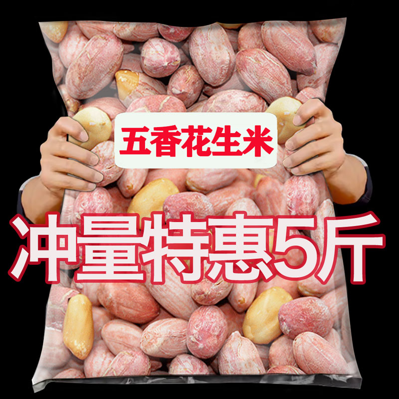 正宗山东五香花生米2024年新下酒菜零食蒜香豆熟官方旗舰店价