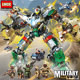 全套8盒军事力量野兽防空炮无人机战斗车武装 守卫者积木玩具人仔