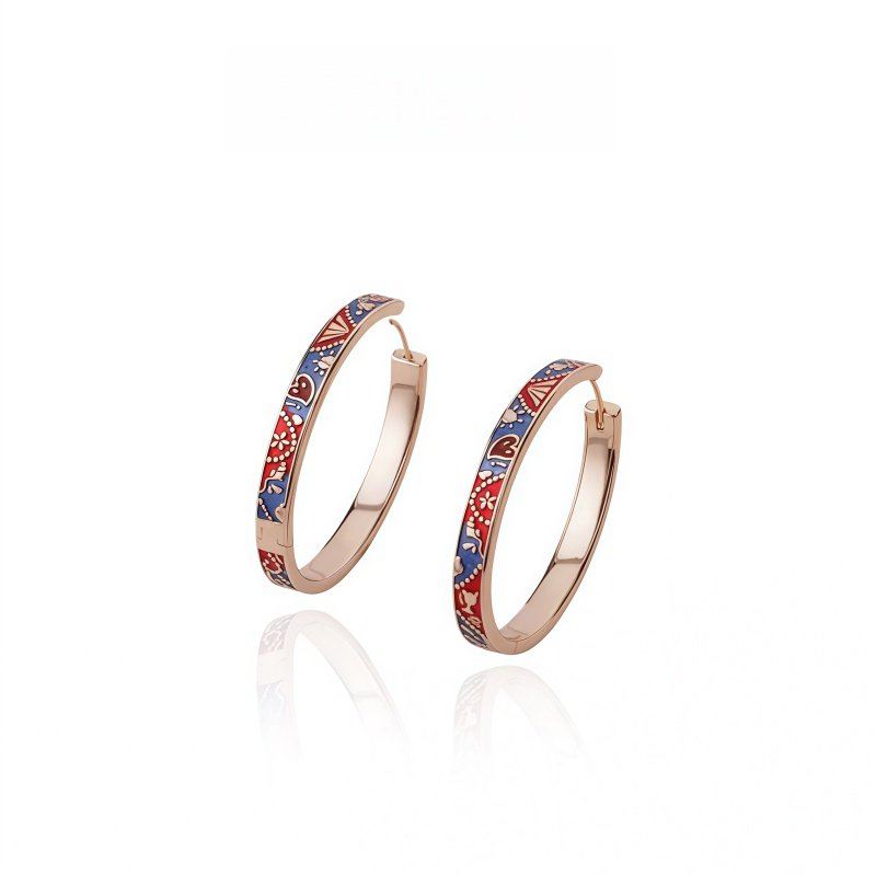 【赵昭仪同款】珐琅彩恋爱耳圈手绘珐琅耳饰设计饰品礼物,饰品/流行首饰/时尚饰品新,耳环,淘宝优惠券,粉丝福利购,淘宝优惠卷