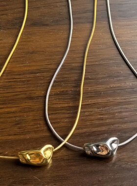 小陨石极简百搭吊坠锁骨链