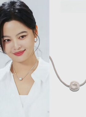 花火银色烟花拉丝短项链