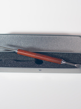 torani不锈钢花梨木咖啡雕花针 拿铁拉花棒 咖啡拉花神器