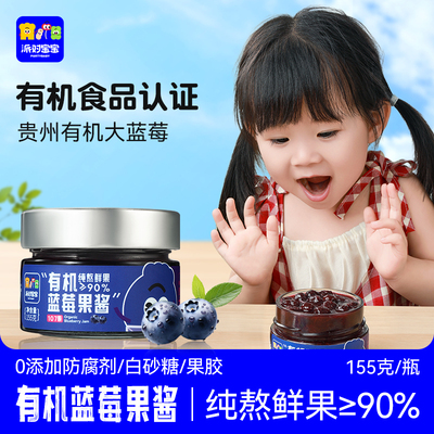 卡卡业派对宝宝有机蓝莓果酱儿童