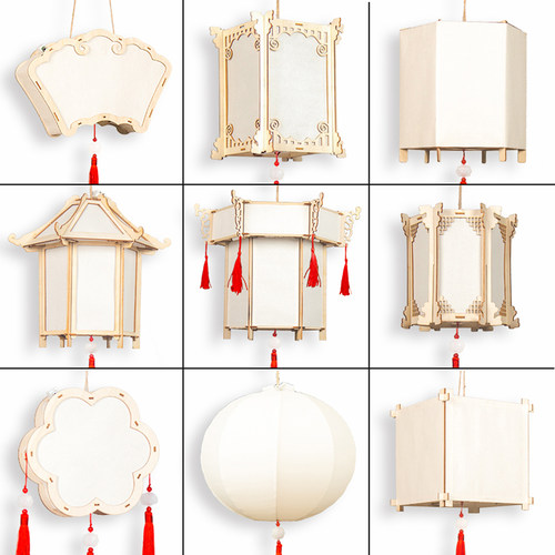 千人购买元宵节手工灯笼儿童绘画