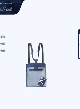 Emotional world2024年秋季新款轻奢双肩拼布流苏背包时尚通勤