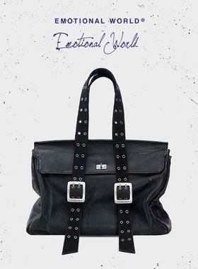 Emotional world2025年春夏新款头层牛皮通勤休闲手提单肩包