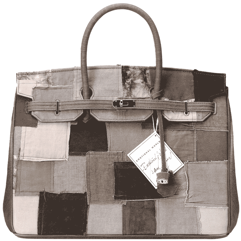 emotionalworld手提女包拼接