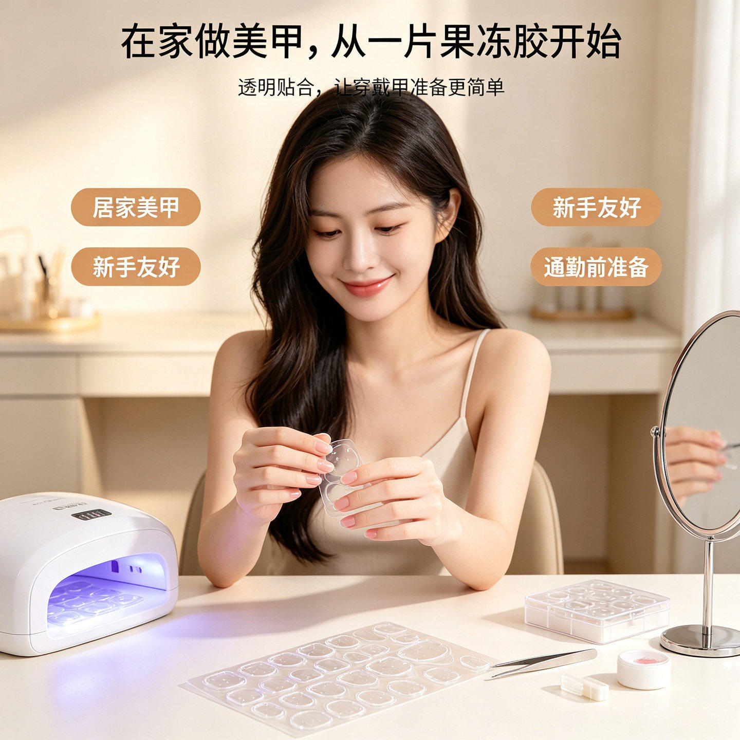 果冻胶美甲贴穿戴甲专用