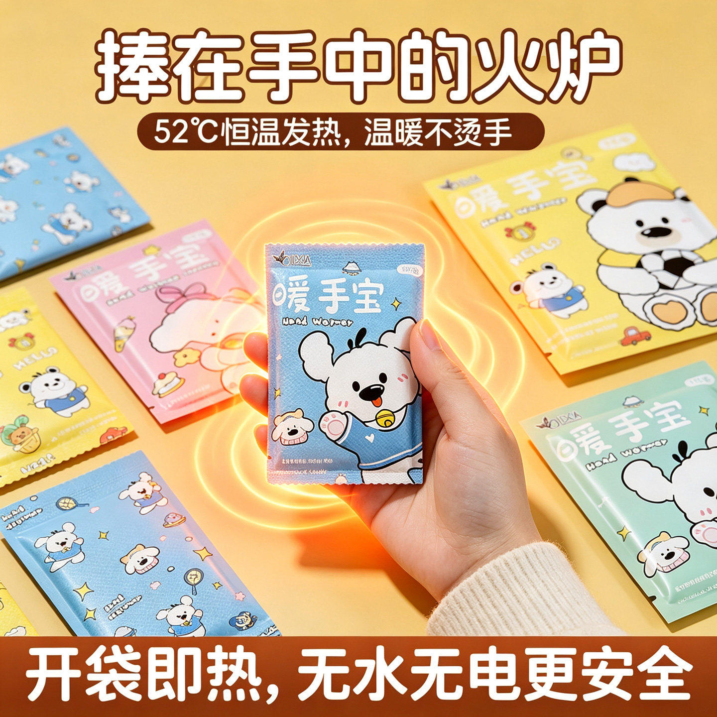 自发热暖手宝手握式一次性