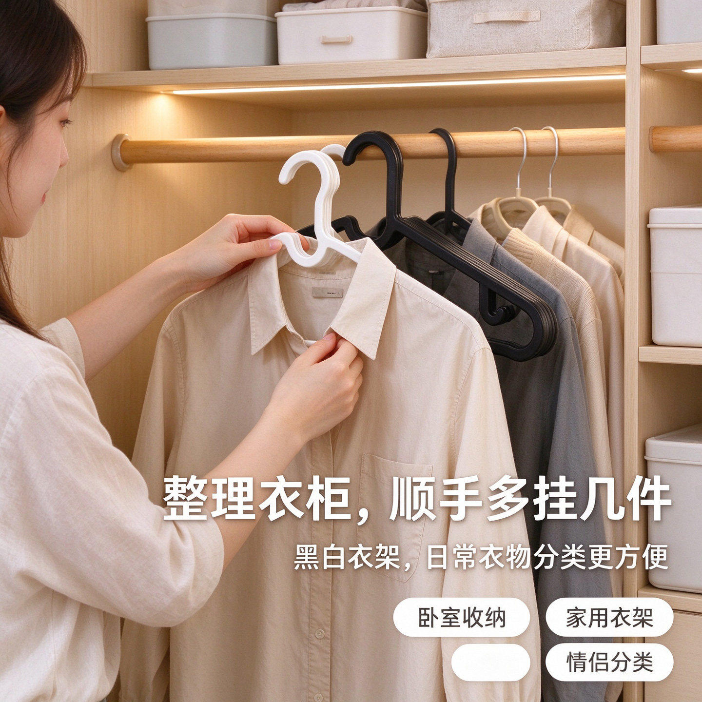 衣架家用挂衣加厚晾晒无痕