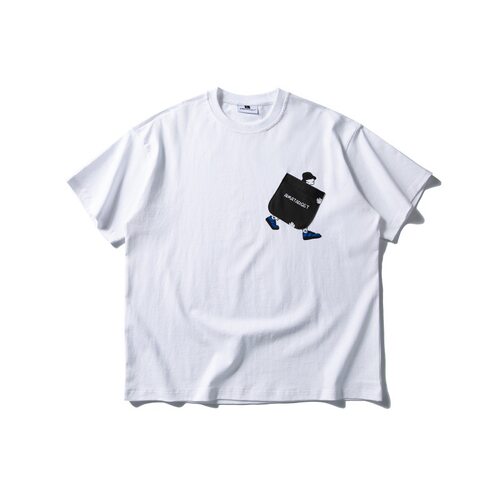 创意口袋印花短袖t恤夏季纯棉