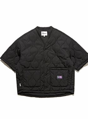 Hungry Artist新品小众设计感半袖棉服男装复古加厚保暖道袍外套